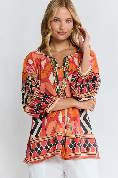 Lula Life - Bella Vista Top - Tangerine