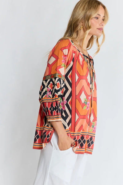 Lula Life - Bella Vista Top - Tangerine