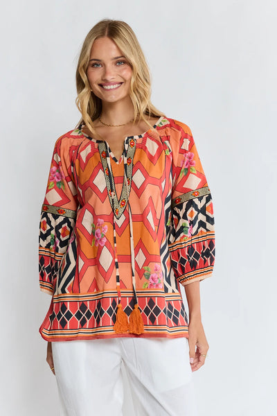 Lula Life - Bella Vista Top - Tangerine