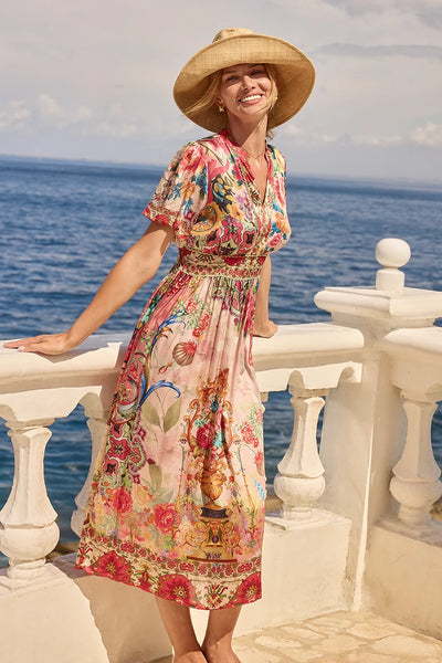Lula Soul - Jardine Midi Dress - Print