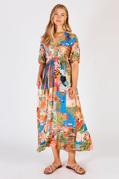 Lula Life - Jedda Midi Dress - Spice