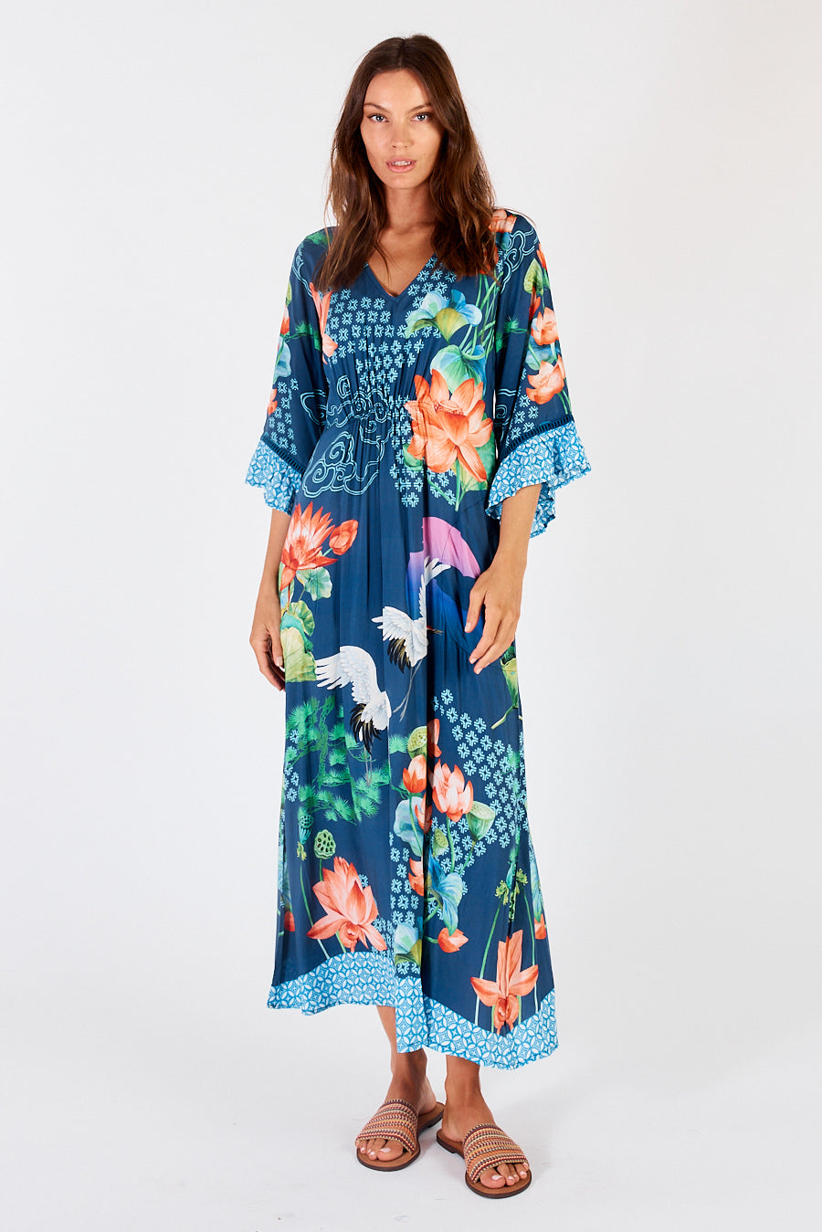 Lula Soul - Yoshiko Midi Dress - Navy