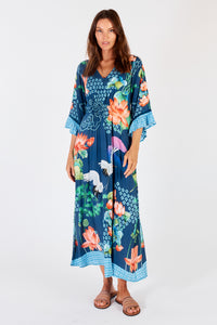 Lula Soul - Yoshiko Midi Dress - Navy
