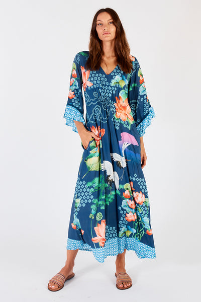 Lula Soul - Yoshiko Midi Dress - Navy