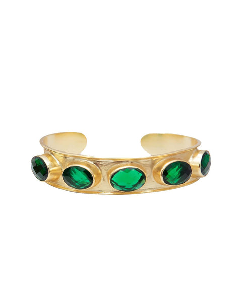 Meshca - Cosmos Emearld Cuff Bracelet