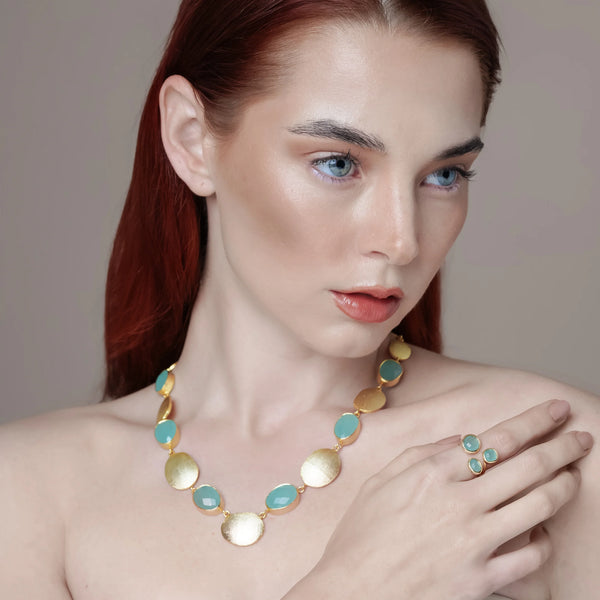 Meshca - Dako Necklace - Aqua