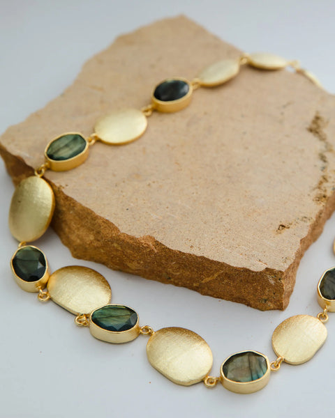 Meshca - Dako Necklace - Labradite