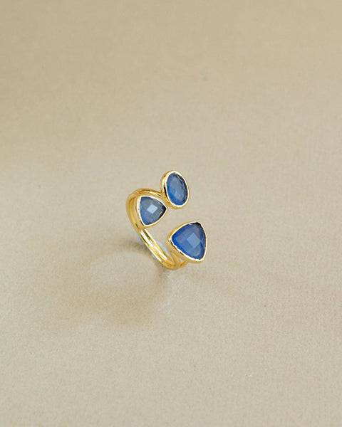 Meshca - Riley Sapphire Onyx Ring