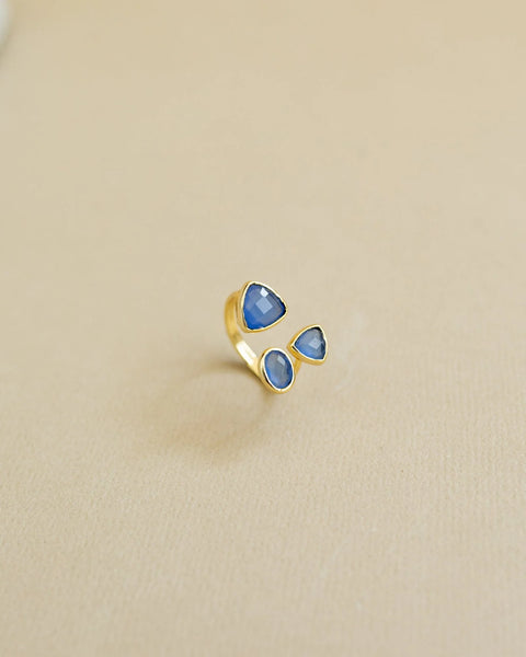 Meshca - Riley Sapphire Onyx Ring