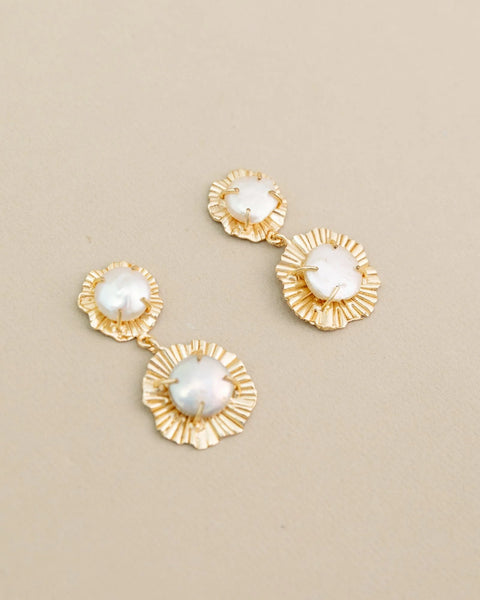 Meshca - Stardust Pearl Earrings