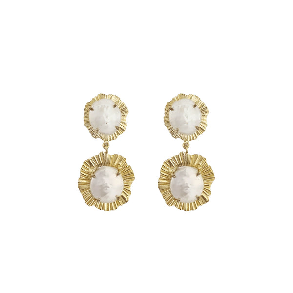 Meshca - Stardust Pearl Earrings