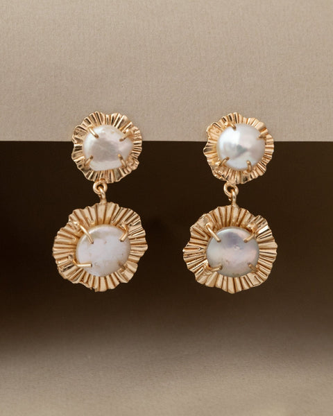 Meshca - Stardust Pearl Earrings
