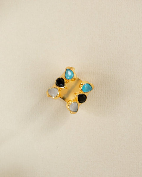 Meshca - Trio Spark Bridge Ring