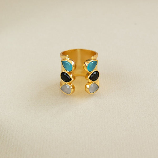 Meshca - Trio Spark Bridge Ring