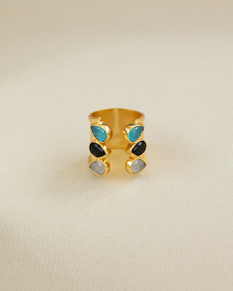 Meshca - Trio Spark Bridge Ring