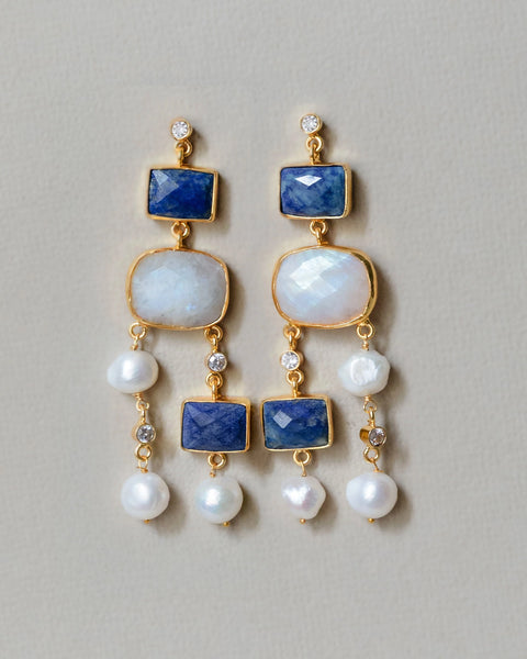 Meshca - Velora Earrings in Lapis