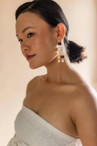 Meshca - Velora Earrings in Lapis