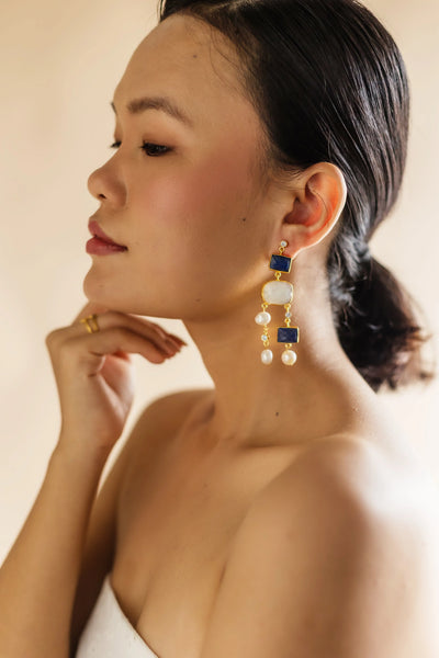Meshca - Velora Earrings in Lapis