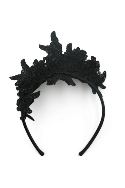 Morgan & Taylor - Black Sassi Headpiece FS334