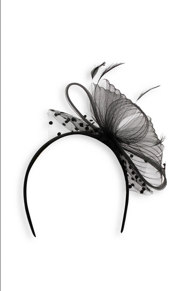 Morgan & Taylor - Black Tanya Fascinator