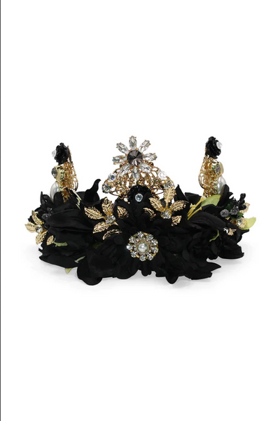 Morgan & Taylor - Black Violet Headpiece