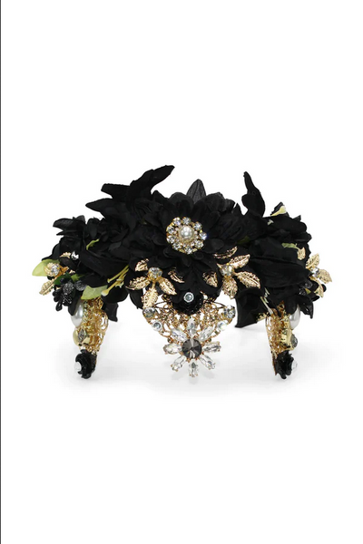 Morgan & Taylor - Black Violet Headpiece