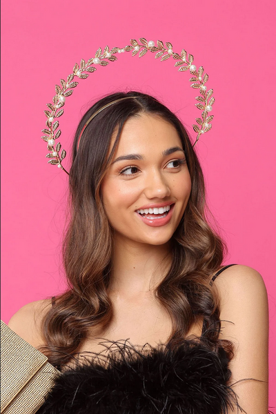 Morgan & Taylor - Gold Juliet Halo Headband FS1065