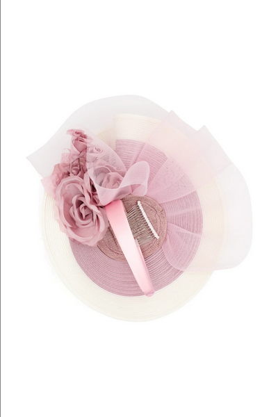 Morgan & Taylor - Pink Ivory Drew Fascinator