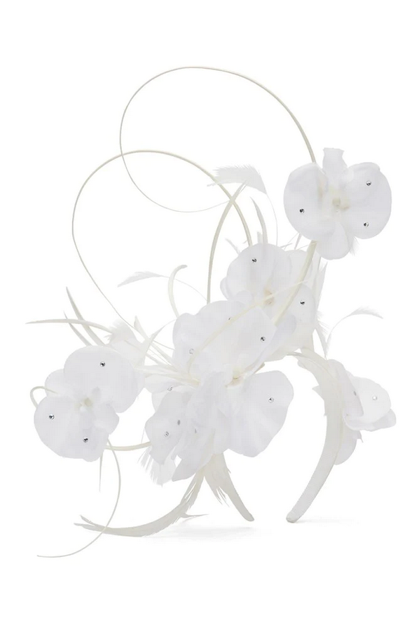 Morgan & Taylor - White Jada Fascinator