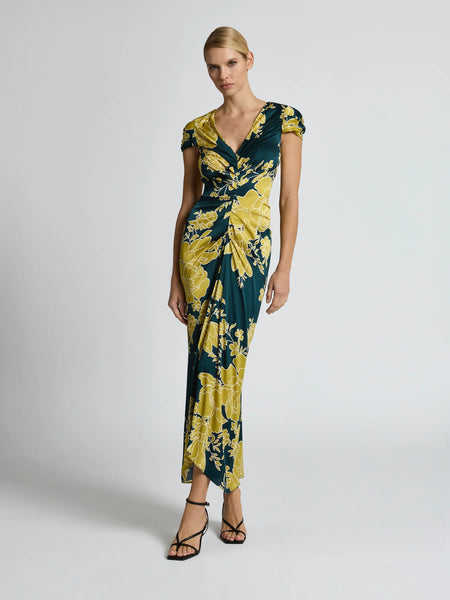 Moss & Spy - Calista Midi Dress - Topaz Ink