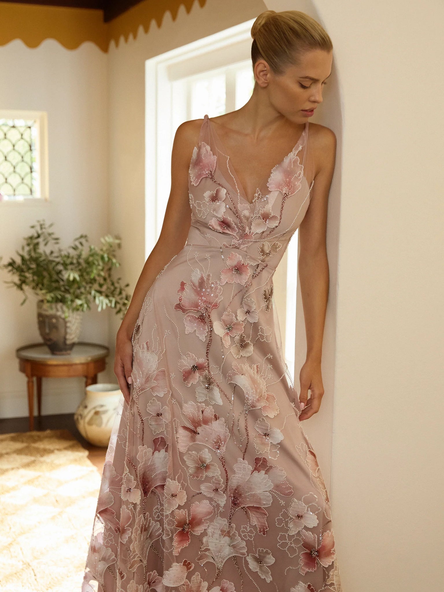 Moss & Spy - Elena Midi Dress - Blush PinkSHOP NOW