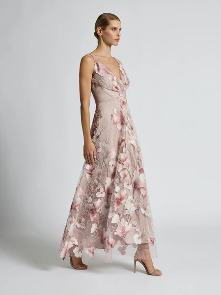 Moss & Spy - Elena Midi Dress - Blush Pink