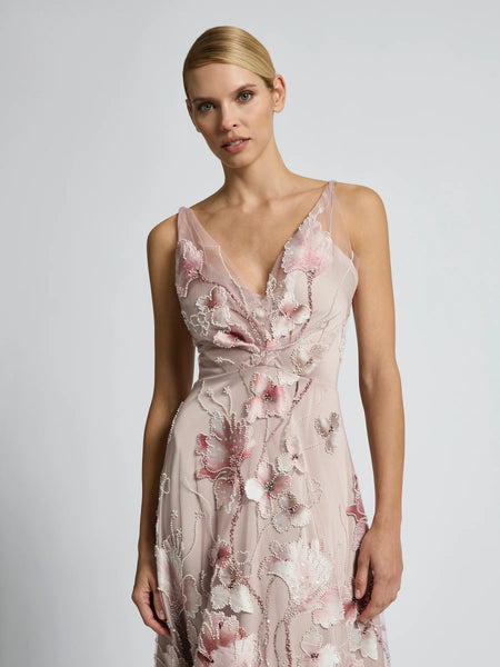 Moss & Spy - Elena Midi Dress - Blush Pink
