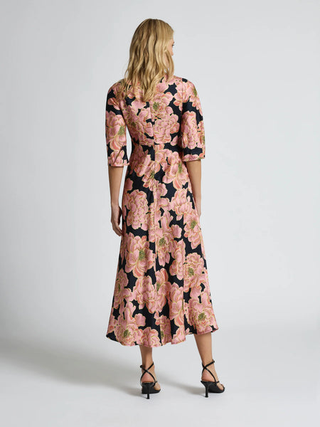 Moss & Spy - Kimberly Midi Dress - Pink Ink