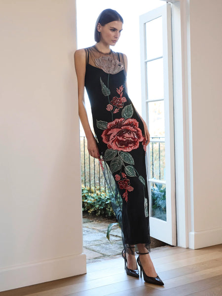 Moss & Spy - Olympia Dress - Black Rose