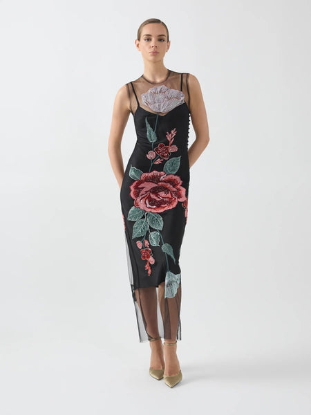 Moss & Spy - Olympia Dress - Black Rose