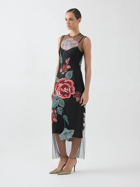 Moss & Spy - Olympia Dress - Black Rose
