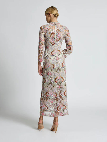 Moss & Spy - Paloma Midi Dress - Sorbet Nude