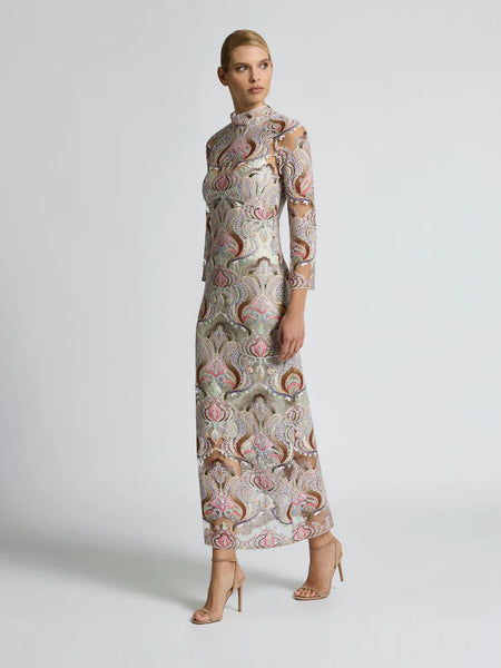 Moss & Spy - Paloma Midi Dress - Sorbet Nude