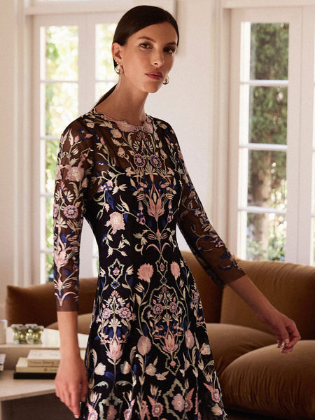 Moss & Spy - Yvette Dress - Ink Pink Mint