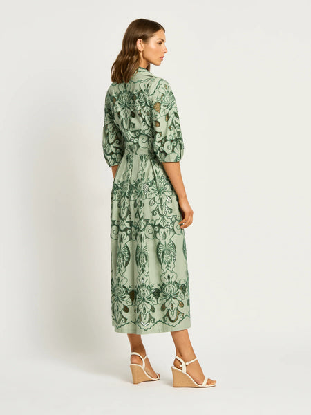 Moss & Spy - Gemma Shirt Dress - Leaf Green