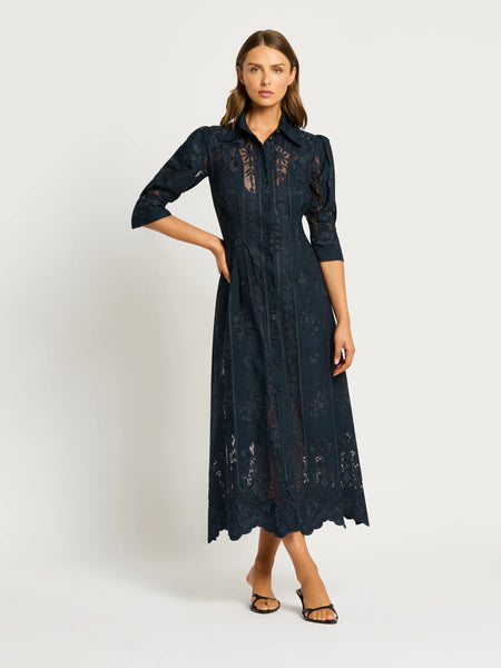 Moss & Spy - Kristen Shirt Dress - Midnight