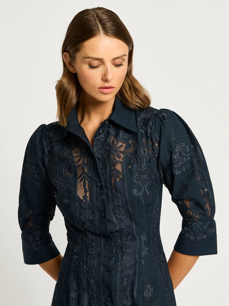 Moss & Spy - Kristen Shirt Dress - Midnight