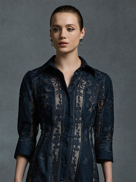 Moss & Spy - Kristen Shirt Dress - Midnight