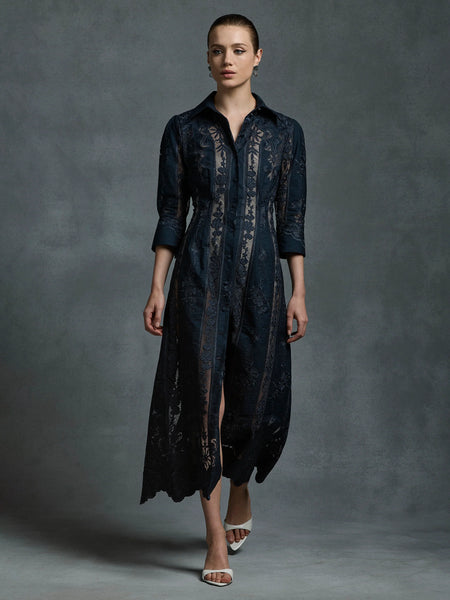 Moss & Spy - Kristen Shirt Dress - Midnight