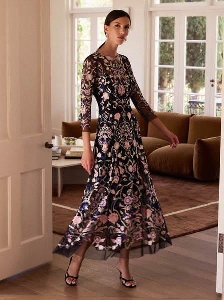 Moss & Spy - Yvette Dress - Ink Pink Mint