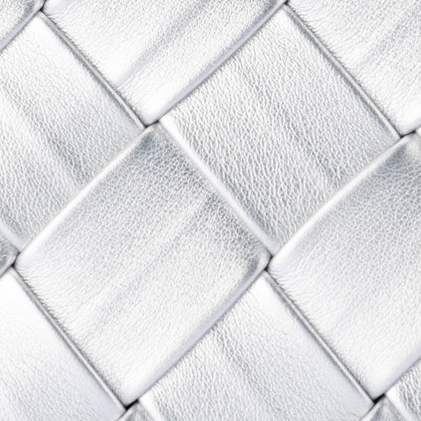 Olga Berg - Silver QUINN Woven Clutch - OB2122