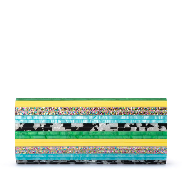 Olga Berg - MULTI CLARA Acrylic Clutch - OB2170