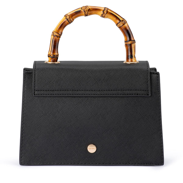 Olga Berg - BLACK HARLEY Bamboo Handle Bag - OB6493