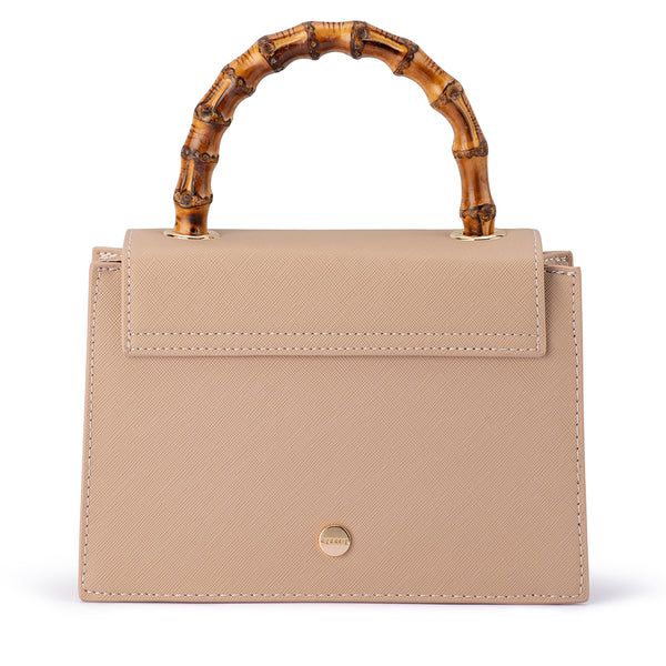 Olga Berg - NATURAL HARLEY Bamboo Handle Bag - OB6493